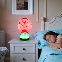 Veilleuse 3D moderne pour bébés et enfants, base à changement de couleur RGB, imitant un requin, lampe LED imitant une éruption volcanique