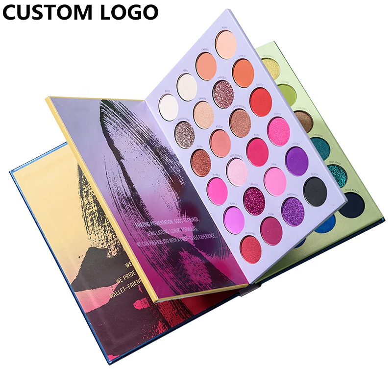 Палитра теней для век под заказ, Высококачественная упаковка в наличии, Новое поступление, 72 цвета, водонепроницаемая палитра теней для век