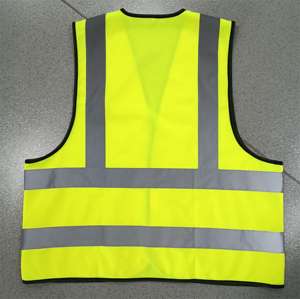 لون مخصص محبوك النسيج مرحبا فيس قميص سترة عاكسة البوليستر ملابس السلامة سترة عاكسة السلامة - Product Image 3