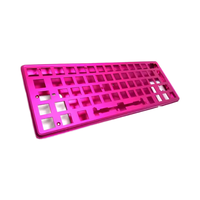 Support de boîtier de claviers d'ordinateurs d'équipement automobile personnalisé bricolage Vibration Proof Machining CNC Aluminum Keyboard Positioner Plate