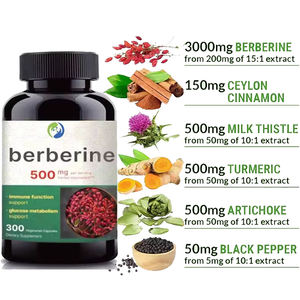 Ausreson สารสกัดจากสมุนไพรธรรมชาติ <span class=keywords><strong>Berberine</strong></span> <span class=keywords><strong>HCl</strong></span> แคปซูล500มก. 1000มก. อาหารเสริม <span class=keywords><strong>Berberine</strong></span> แคปซูล - Product Image 2