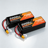Batterie au lithium polymère certifiée UN38.3 3,7 V 5000 mAh, haute capacité, rechargeable, cellule LiPo pour voiture RC, batterie externe, appareil mobile