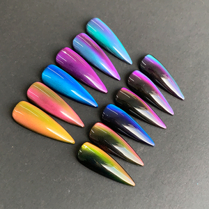12 Renk 9D Kedi Gözü Manyetik Tırnak Tozu Güçlü Bukalemun Krom Ayna Parıltılı Pigment Tırnak Sanatı Jel Ojeleri için - Product Image 1