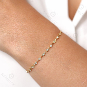 Bracelet en argent sterling 925 de haute qualité Gemnel, élégant et raffiné pour femmes, à porter tous les jours, avec zircone - Product Image 2