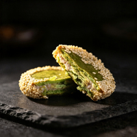 Gâteau de Taro Halal Surgelé Frit, Pâtisserie de Riz Glutineux IQF, Snack Asiatique, Marque Privée, Vente en Gros