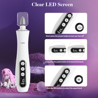 Nouvelle perceuse à ongles électrique au design innovant, portable, avec écran LED transparent, kit de pédicure et manucure, polisseuse à ongles électrique, recharge rapide par USB