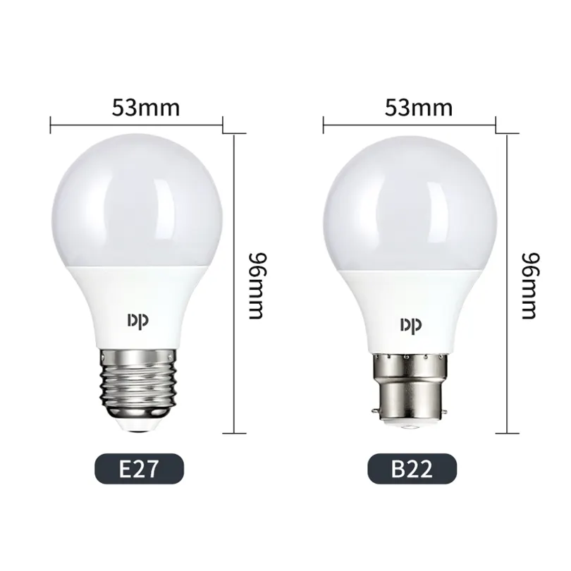 Manufacturer Raw Material B22 E27 Bulb Light 5W Led Indoor Lamp LED Bulb