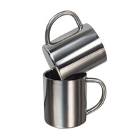 Mug isotherme en acier inoxydable 304 à double paroi épaissi pour étudiants et enfants de maternelle – Design minimaliste isolant thermiquement