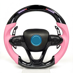 Volante Deportivo de Lujo TDD LED de Cuero y Fibra de Carbono, 4 Palancas, 40 mm, para M5 I8, Personalizado, Genuino - Product Image 1