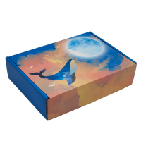Boîte d'expédition en carton ondulé personnalisée, Caja De Regalo, pliable, fond auto-verrouillant, emballage cadeau de Noël, vente en gros, usine