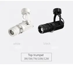 Foco LED GU10 Moderno <span class=keywords><strong>de</strong></span> Aleación <span class=keywords><strong>de</strong></span> Aluminio COB, Iluminación <span class=keywords><strong>de</strong></span> Riel para Techo con Enfoque Ajustable, Potencia <span class=keywords><strong>de</strong></span> 3W-12W, Luz Diurna <span class=keywords><strong>de</strong></span> 6000K, Multicolor - Product Image 2