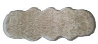 Tapis shaggy moderne en fausse fourrure de mouton à poils longs et pointes teintées, idéal pour la voiture et la maison - Vente chaude