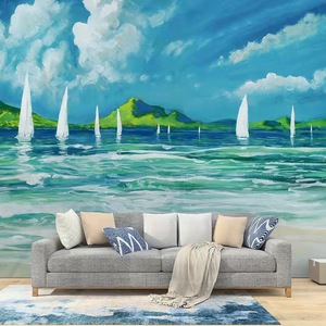 Carta <span class=keywords><strong>da</strong></span> parati personalizzata 3D spiaggia albero di cocco paesaggio grande murale foto carta <span class=keywords><strong>da</strong></span> parati per soggiorno <span class=keywords><strong>camera</strong></span> <span class=keywords><strong>da</strong></span> <span class=keywords><strong>letto</strong></span> parete decorazione per la casa pittura - Product Image 6