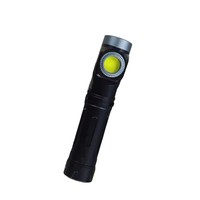 Lampe frontale durable en alliage d'aluminium léger 90 °   Lampe frontale LED COB réglable rechargeable avec aimant puissant pour réparation automobile