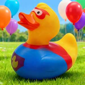 Jouets <span class=keywords><strong>de</strong></span> bain flottants en caoutchouc pour enfants, avec logo personnalisé, super-héros, sécurité, caoutchouc, bruyants, cognitifs, 3 pouces - Product Image 5