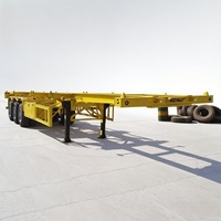 2 3 4 essieux 20FT 40FT châssis d'expédition squelette squelette semi-remorque 40FT conteneur remorque Made in China camion remorque