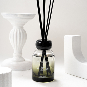 Difusor <span class=keywords><strong>de</strong></span> Aromas <span class=keywords><strong>de</strong></span> Vidrio Redondo <span class=keywords><strong>de</strong></span> Lujo AIKUN con Varillas Aromáticas Negras para Dormitorio, Baño, Hotel, Exhibición <span class=keywords><strong>de</strong></span> Fragancias - Product Image 4