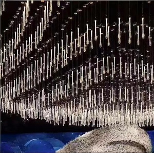 Đèn chùm Lumind, đèn treo trong suốt bằng nhựa hình chim ruồi, trang trí đám cưới - Product Image 4