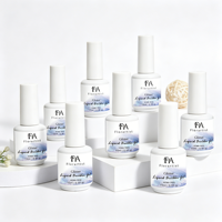 Gel Constructeur Liquide Scintillant Sans HEMA 15ml - Formule Saine Sans TPO Gel Constructeur Scintillant pour Ongles Forts - Usage Professionnel en Salon