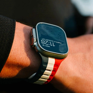 <span class=keywords><strong>Bracelet</strong></span> de montre sport Trendybay en caoutchouc fluoré FKM, boucle en forme de T, respirant, étanche, résistant à la transpiration, compatible avec <span class=keywords><strong>Apple</strong></span> <span class=keywords><strong>Watch</strong></span> Ultra - Product Image 3
