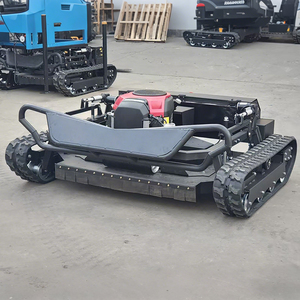 Tondeuses à gazon industrielles sans fil diesel/essence sur chenilles, intelligentes, télécommandées, certifiées CE, personnalisables pour pentes, jardins et fermes - Product Image 5