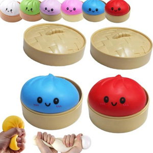 Juguete Antiestrés de Simulación Char Siu <span class=keywords><strong>Bao</strong></span>, Bonito Bollo al Vapor con Purpurina, Estilo Instagram, Juguete para Apretar, Popular en TikTok - Product Image 3