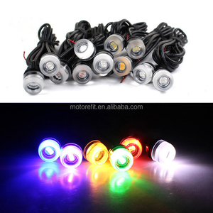 Motorefit Phare LED Oeil d'Aigle à Lentille Concave 18MM pour <span class=keywords><strong>Moto</strong></span>, Feu de Recul Givré Anti-éblouissement - Product Image 5