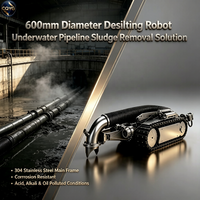 Robot Desilting Merek FORBEST Diameter 600mm Konstruksi Baja Tahan Karat 304 Motor PLC Gearbox 380V-Tahan Korosi