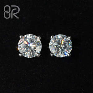 3Mm 4Mm 5Mm 6Mm 7Mm 8Mm VVS Moissanite <b>Diamond</b> <b>Earrings</b> Bling Iced Out Big Round <b>Diamond</b> Cut 925 Silver Fine Jewelry <b>Earrings</b> - Product Image 2