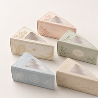 Boîte d'emballage personnalisée pour tranches de gâteau triangulaires avec impression offset, adaptée aux aliments, pour mariage et sushis