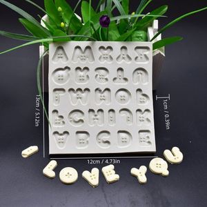 Molde de Silicona con Forma de Corazón para Fondant, Botones Decorativos DIY, Adornos para Pasteles de Chocolate, Empaquetado Individual - Product Image 2