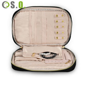 Luxury Exquisite Premium Portable Jewelry Travel Case Custom Color Size and Style for Necklace <b>Ring</b> Earring Display - Product Image 4