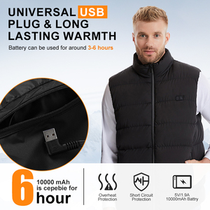 OEM Fabricante Invierno Unisex Usb Recargable Calentador Chaqueta 11 Zonas Calefacción Calentamiento Térmico <span class=keywords><strong>Chaleco</strong></span> - Product Image 3