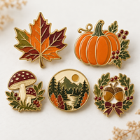 Broches personnalisées en émail pour l'automne – Épingles à revers sur mesure pour festivals d'automne, événements naturels, cadeaux saisonniers et collectionneurs