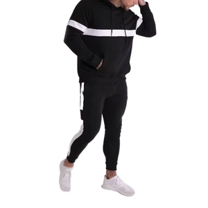 ชุดกีฬาผู้ชายแบบกำหนดเอง ชุดวอร์มผู้ชายไซส์ใหญ่ ชุดกีฬาผู้ชายพร้อมฮู้ด - Product Image 2