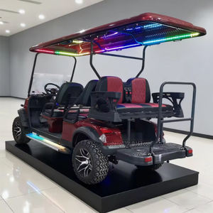 Nuovo Design <span class=keywords><strong>Golf</strong></span> Cart Elettrico da Caccia Fuoristrada Nero con Pneumatici da 14 Pollici, <span class=keywords><strong>6</strong></span> Posti, Batteria al Litio 72V, Mini Auto Elettrica all'Ingrosso - Product Image 3