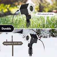 Mini Proyector Láser LED de Aluminio X-Laser Twinkle Star con Clasificación IP65, Control Remoto, CRI 90, para Decoración Navideña en Exteriores