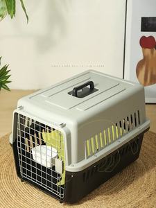 Livraison rapide compagnie aérienne approuvée Portable en plastique grand chenil de voyage aérien sur roues Pet chien chat transporteur caisse Cage à vendre - Product Image 4