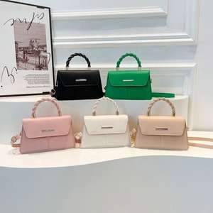 New fashionable women's handbag candy colored leather women's crossbody bag - Product Image 1