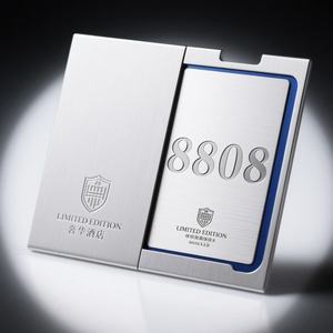 Carte de visite professionnelle NFC personnalisée en métal doré de haute qualité, carte de membre VIP en titane avec votre propre design - Product Image 3