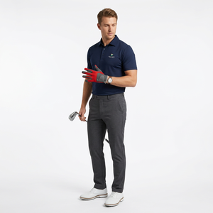 Guantes de Golf Deportivos de Piel de Oveja de Última Moda, de Alta Calidad, Personalizados, Antideslizantes, Transpirables, con Cierre de Velcro Suave para Hombre - Product Image 1