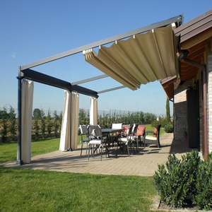 Toit de pergola motorisé en PVC Pare-soleil étanche en aluminium Couverture de patio Système d'ombrage extérieur rétractable automatique - Product Image 6