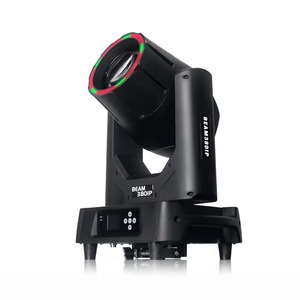 Faro mobile a testa mobile da 380W DMX512 RGBWA UV IP65 impermeabile per DJ, feste, matrimoni, concerti, club, retrò 6in1 COB LED StageLight + Laser - Product Image 2