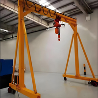 Grue portative 1 T 5 T 10 T petit type de portail d'atelier de grue de portique de palan mobile