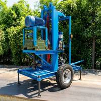 Machine de forage de puits d'eau hydraulique pour forage de puits profonds de 100m, 130m, 150m, pour le forage d'eau souterraine