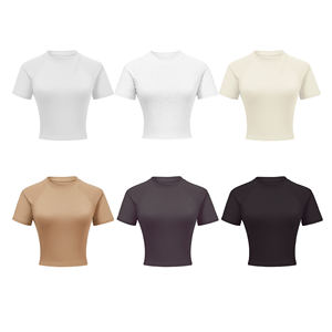 2025 Primavera Verano 250GSM Camisa recortada Indie Kid Estética Vintage Baddie Tee - Product Image 5