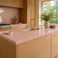 Dalle de terrazzo artificiel personnalisée, résistante à l'usure, pour hôtel, villa, appartement, projet architectural moderne