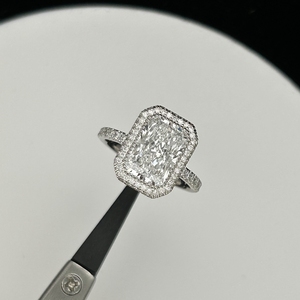 HQ Gems Sólido 18K <span class=keywords><strong>Anillo</strong></span> <span class=keywords><strong>de</strong></span> oro blanco D VS1 CVD Diamante Corte radiante Anillos <span class=keywords><strong>de</strong></span> diamantes <span class=keywords><strong>de</strong></span> laboratorio <span class=keywords><strong>de</strong></span> 3 <span class=keywords><strong>quilates</strong></span> - Product Image 5