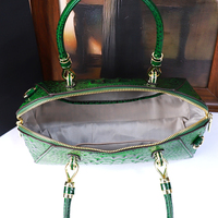 Tas Selempang Wanita Mewah Bertekstur Kulit Buaya Vintage, Model Bantal, Dilengkapi Resleting