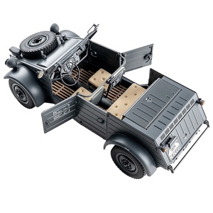 ROCHOBBY FMS Kubelwagen Tipo 82 a <span class=keywords><strong>Escala</strong></span> 1:12, RTR 2.4G, Simulación Todoterreno, Nivel Hobby, Luz LED, 4WD, Radio Control, Camión Militar RC - Product Image 1